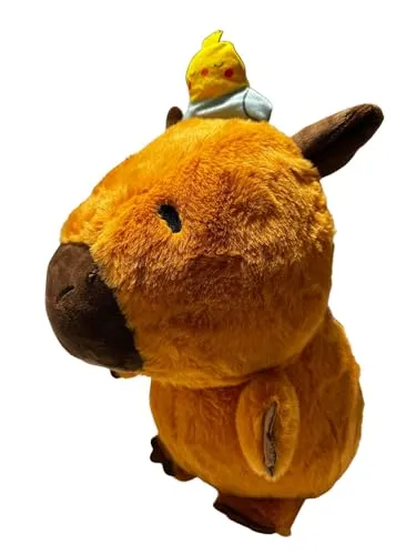 Soma Capybara Kuscheltier braun Figur Plüsch 24 cm Plüsch Capybara Küken braun gelb