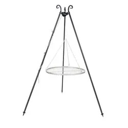 Schwenkgrill Nortpol Farmcook 60 cm - Premium Edelstahl-Schwenkgrill mit 180 cm Höhe, perfekt für Grillabende im Freien und sorgt für gleichmäßige Hitzeverteilung.