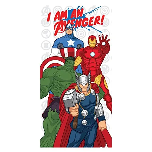 Jerry Fabrics Avengers Duschtuch Badetuch Strandtuch 70 x 140cm, Bunt