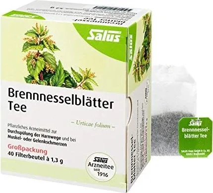 BRENNNESSELBLÄTTER Tee Bio Urticae folium Salus 1,3 g