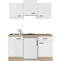 Flex-Well Küchenzeile 150 cm G-150-1001-000 Valero - Küchenzeilen - Stilvolle Mini-Küchenzeile mit 1 Unterschrank, 1 Schubkasten und 1 Drehtür, ideal für kleine Räume und ein echter Hingucker in Ihrer Küche.