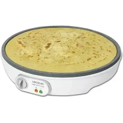 Cecotec Fun Crepestone Crêpesmaker 1000 W - Crêpes-Maker mit 30,5 cm Durchmesser und RockStone Antihaftbeschichtung für müheloses Backen. Inklusive Spatel und Teigverteiler für perfekten Genuss!