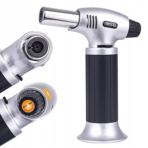 Flambierbrenner für die Küche – Butan Bunsenbrenner mit Sicherheitsschloss