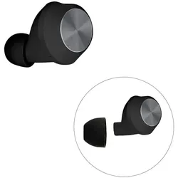kwmobile 8x Ersatzpolster kompatibel mit Beoplay B&O EQ / H3 / H5 / E4 / E6 / E8 - 4 Größen - Silikon Ersatz Ohrstöpsel In-Ear Kopfhörer - Polster - Schwarz