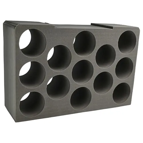 vhbw Kartuschen-Einsatz kompatibel mit Bosch Sortimo L-Boxx 374 Werkzeugkoffer, Systembox - Schaumstoffeinlage für 13 Kartuschen Schwarz