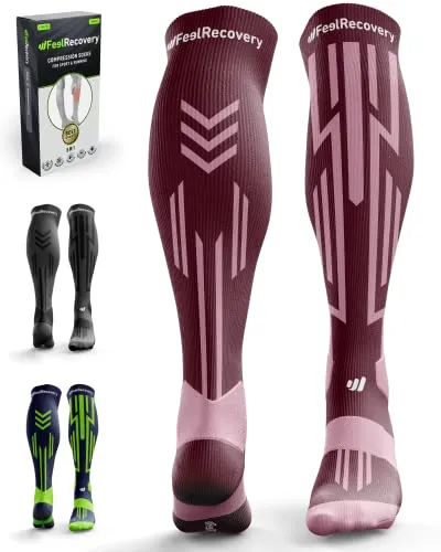Feel Recovery 1 Paar Sport Kompressionssocken Herren/Damen