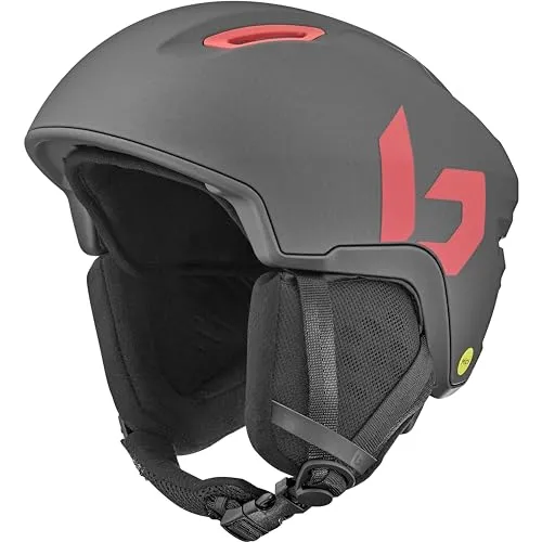 Bollé - Atmos MIPS, Titanium Red Matte, No Lens Reference, Large, Snow Helmets, Unisex, Adult