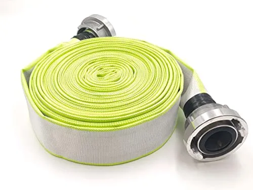 C-52 | 2 Zoll | 20 Meter Schlauch mit Storz-Kupplungen Bauschlauch Industrieschlauch Flachschlauch Wasserschlauch