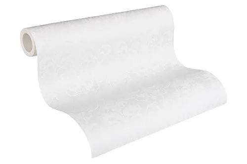 Architects Paper überstreichbare Vliestapete Pigment Eco Tapete 10,05 m x 0,53 m weiß Made in Germany 961815 9618-15