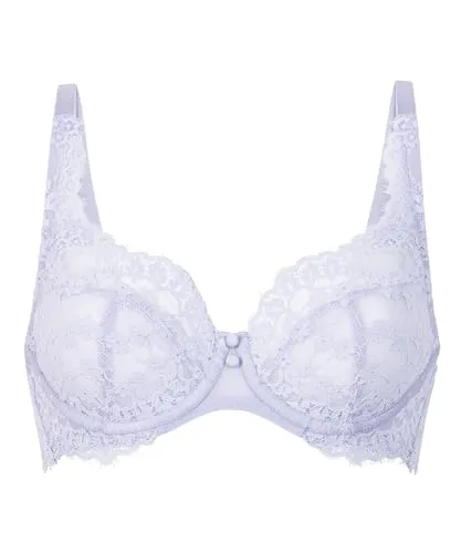 Hunkemöller Unwattierter Bügel-BH Daisy - Cosmic Sky - 85C - Unwattierter Bügel-BH mit eleganter Spitze und halbtransparentem Design. Ideal für einen femininen Look und optimalen Tragekomfort. Kombiniere ihn mit weiteren Teilen für ein perfektes Set!
