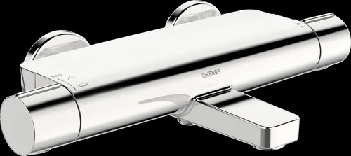 HANSA HANSAOPTIMA Wannen- und Brausearmatur - Armaturen mit Eco-Funktion für Wassersparen und Sicherheitssperre gegen Verbrühen, ideal für moderne Badezimmer.