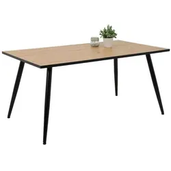 Esstisch Artisan Eiche-schwarz 160 cm - Tische & Stehtische – Moderner Küchentisch in Artisan Eiche, perfekt für gemütliche Essecken und bietet Platz für die ganze Familie.