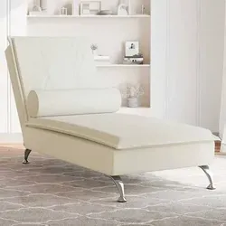 vidaXL Massage Chaiselongue mit Nackenrolle von vidaXL