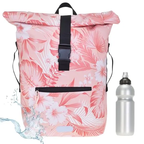 Elephant Rucksack Herren Plane Time Bag - 23L Roll-Top Fahrradrucksack - Tagesrucksäcke mit 23 Litern Volumen, spritzwassergeschütztem Planenmaterial und praktischen Fächern für Laptop und mehr.