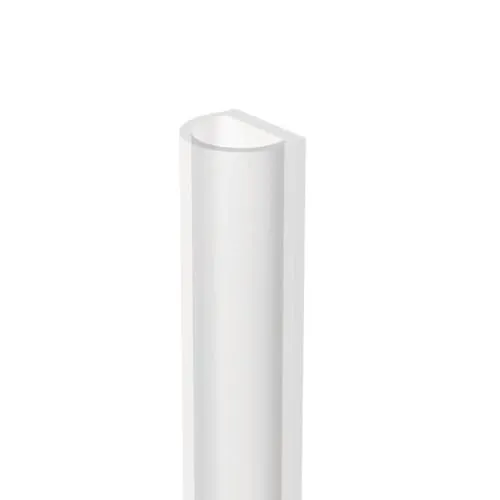 Klebedichtung für Glastüren, 300 cm, transparent weiß