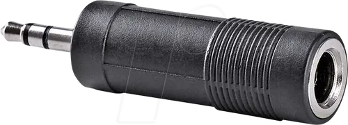 N CAGB22935BK - 3,5 mm Klinken Stecker auf 6,35 mm Klinken Buchse