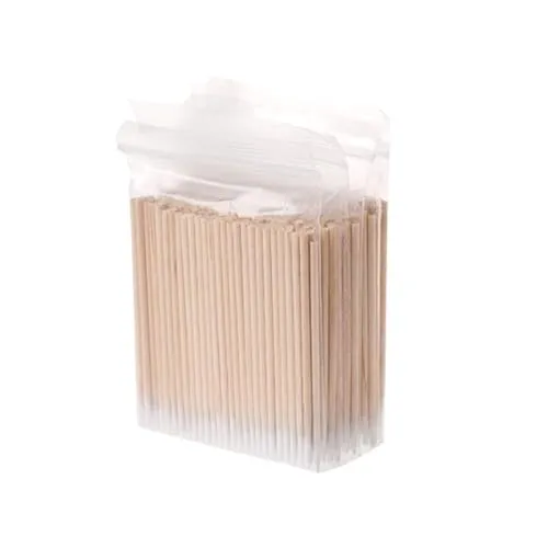 PIQIUQIU 500 Stück Wattestäbchen, Holz spitz Wattestäbchen Applikatoren für Tattoo, Augenbrauen, Beauty, Make-up, Nägel