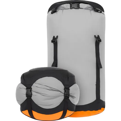 Sea to Summit Evac LW Compression Dry Packsack 8L grau - Packsäcke für ultraleichtes, wasserdichtes Komprimieren und platzsparendes Packen bei Outdoor-Abenteuern.