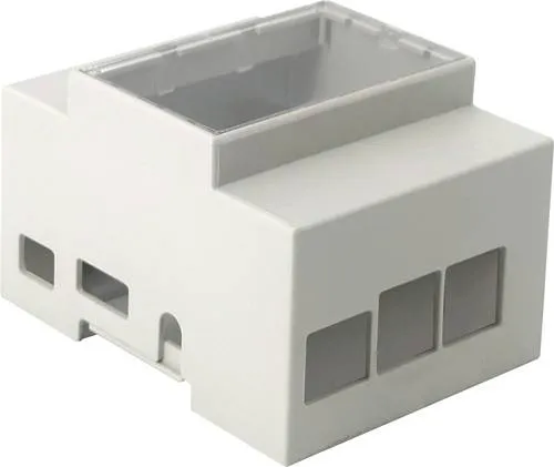Produktbild Raspberry Pi Joy-it rb-case+07 SBC-Gehäuse Passend für (Entwicklungskits): zur Hutschienenmontage Grau