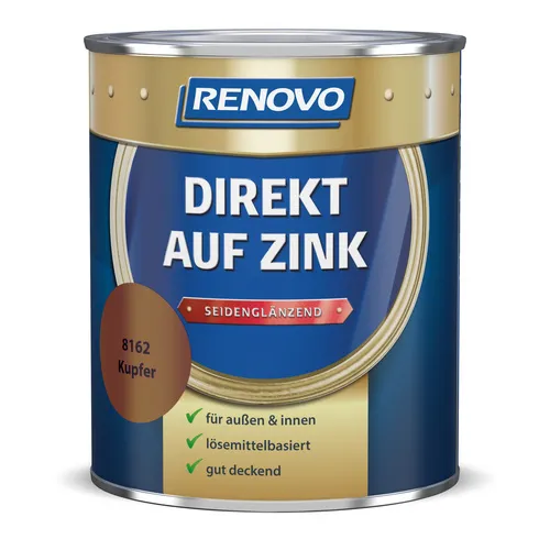 Produktbild Renovo 750ml DIREKT AUF ZINK 8162 Kupfer seidenglänzend
