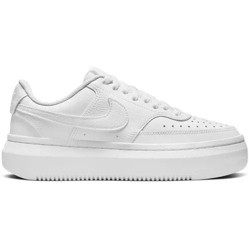 Nike Court Vision Alta Damen - Weiss, Stylischer Sneaker - Sneaker mit modernem Design und weicher Zunge, ideal für einen lässigen Look im Alltag.