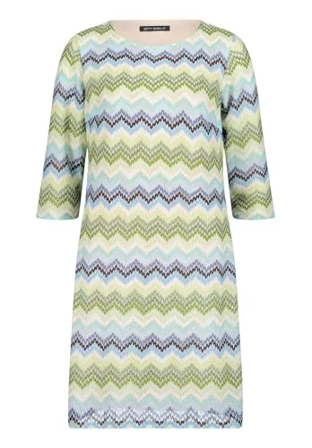 Betty Barclay Damen Etuikleid mit 3/4 Arm 40, Green/Blue