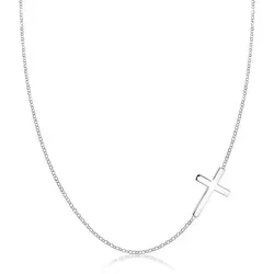 Elli Kette mit Anhänger Kreuz aus 925 Sterling Silber in silber von Elli