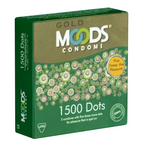 MOODS GOLD *1500 Dots Condoms*