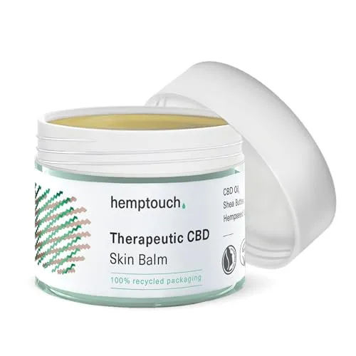 Hemptouch Therapeutischer Hautbalsam mit Hanföl (50ml) - Bodycremes für trockene & empfindliche Haut – Vegane Intensivpflege mit Hanföl, Sheabutter und Mangobutter für eine beruhigende und nährende Hautpflege.
