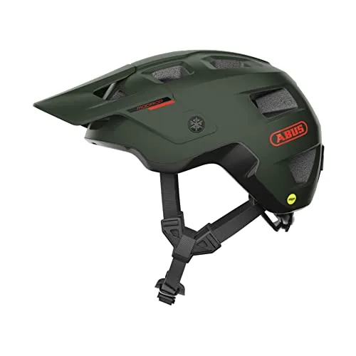 ABUS MoDrop MIPS Fahrradhelm in pine green L - Helm mit MIPS-Technologie für optimalen Schutz, ideal für Mountainbiker, Größe Large und stylische Farbe pine green.
