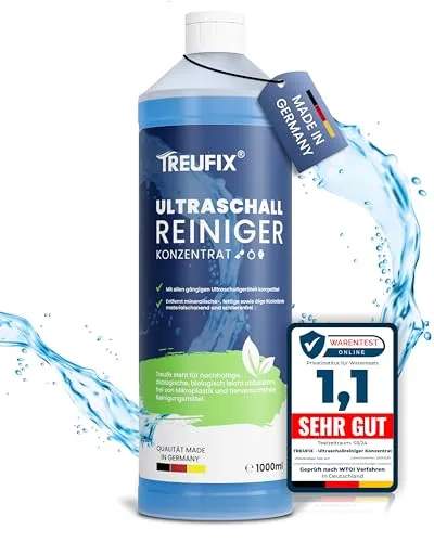 Treufix Ultraschallreiniger Konzentrat 1L – Effektiver Brillen- und Schmuckreiniger