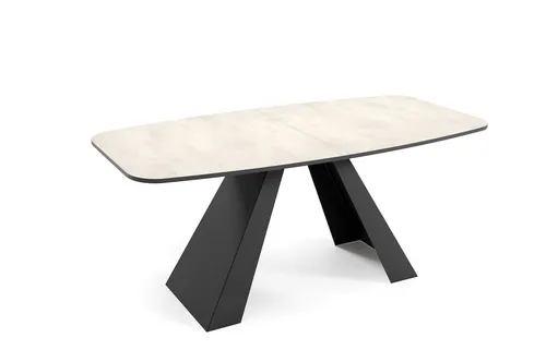 Feldmann-Wohnen Esstisch Ecru 160 cm - Eleganter Esstisch aus Holz mit ausziehbarer Tischplatte, ideal für stilvolle Esszimmer und flexible Nutzung. Wählen Sie aus verschiedenen Farben und Größen für Ihren perfekten Tisch!