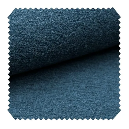 novely® MOERS - Feiner Bouclé-Polsterstoff - Robuster Möbelstoff - Pflegeleichte Meterware 1lfm | Farbe: 14 Blau