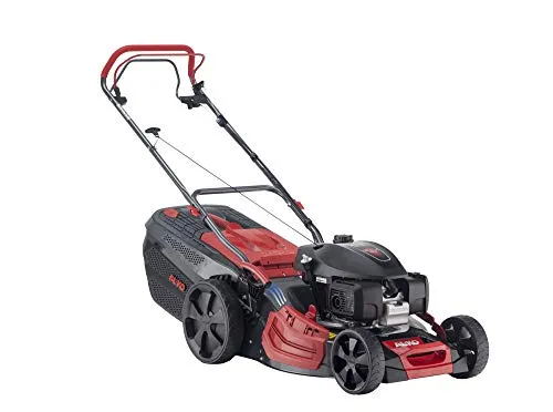 AL-KO Benzin-Rasenmäher Premium 520 SP-H - Sichelmäher mit 51 cm Schnittbreite und kraftvollem Honda-Motor (3,2 kW) für Rasenflächen bis 1800 m², bietet 4IN1-Funktionalität für Mähen, Fangen, Mulchen und Seitenauswurf.