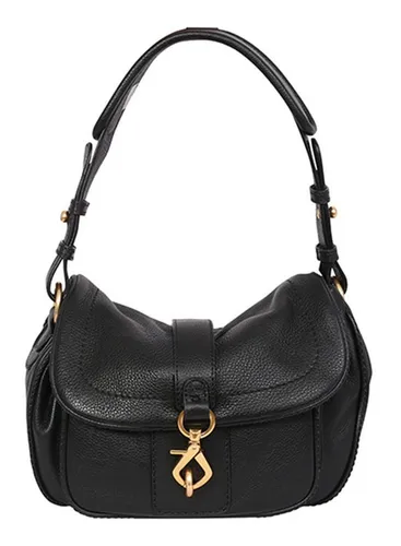 Damen Schultertasche STAR SADDLE universal - Elegante Schultertasche aus italienischem Rindsleder mit strukturierter Oberfläche, ideal für stilbewusste Frauen. Geschmeidig weich und hochwertig verarbeitet.