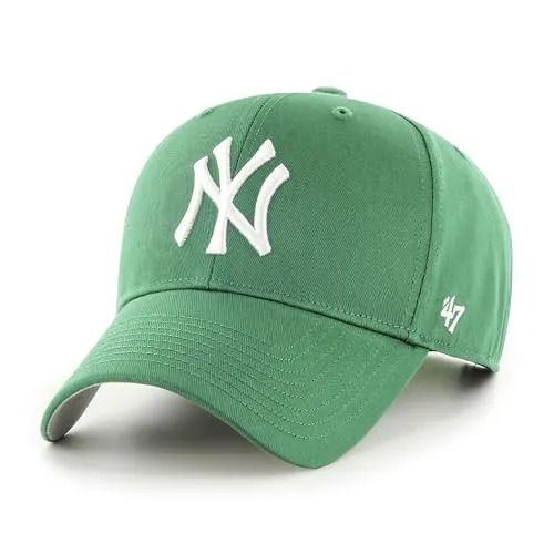 New York Yankees MVP Raised Basic Cap - Grüne Baseballmütze - Baseball-Mütze für Unisex Erwachsene, verstellbar und aus hochwertiger Baumwolle, ideal für Fans der New York Yankees.