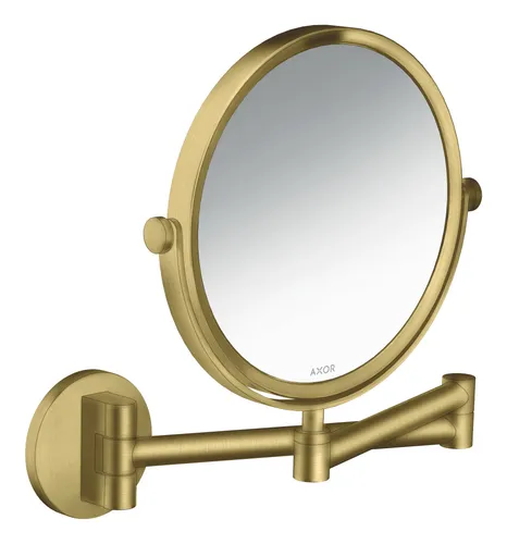 Axor Universal Circular Rasierspiegel - Brushed Brass - 42849950 - Eleganter runder Rasierspiegel in gebürstetem Messing, ideal für stilvolle Badezimmer und perfekte Rasurergebnisse.
