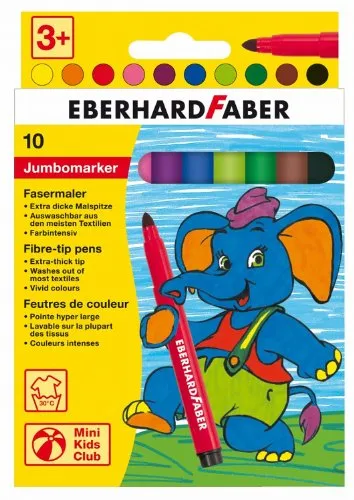 Eberhard Faber 551210 - Jumbo Marker, Kartonetui 10er