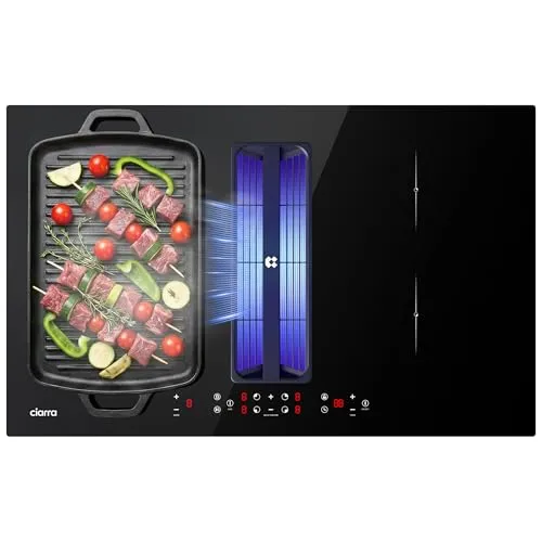 CIARRA ONE Induktionskochfeld mit Dunstabzugshaube CBBEH834BBFF