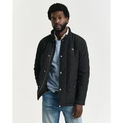 GANT Steppjacke Herren XL schwarz - Funktionsjacke aus leichtem Webstoff, perfekt für kalte Tage und lässige Freizeitlooks. Mit Stehkragen und praktischen Eingrifftaschen. Ideal für Spaziergänge und Verabredungen.