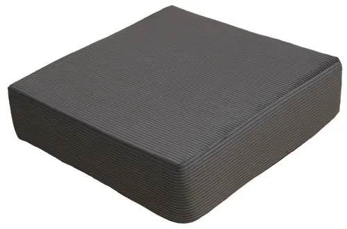 Brilliant Sitzkissen / Sitzerhöhung / Bodenkissen / 40x40x10cm / Cord-Design, Sitzerhöhung, Dunkelgrau