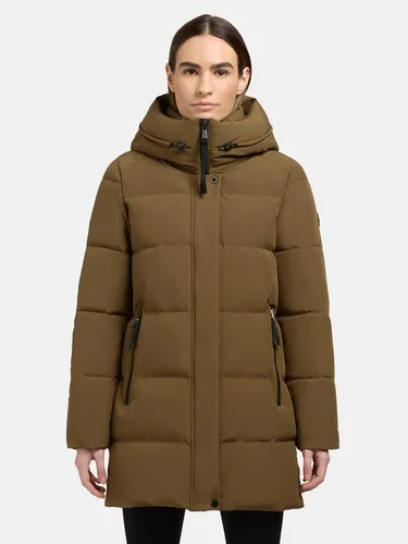 khujo Kurzmantel Lola-YM warme Winterjacke mit großzügiger Kapuze