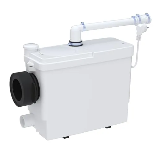 SFA Sanipack Pro Up WC Hebeanlage - Einteilige Toiletten mit Silence-Technologie für extrem leisen Betrieb (48 dB(A)), ideal für Vorwandsysteme und vielseitige Abwasserentsorgung.