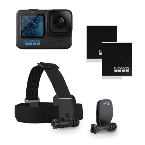 GoPro HERO11 Black Bundle – Kamera, Kopfband & 2 Enduro-Akkus