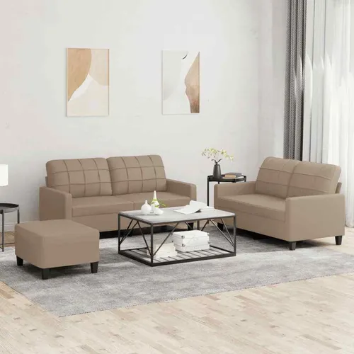 vidaXL 2-tlg. Sofagarnitur Hellgrau Samt - Stilvolle Sofagarnitur mit 2-Sitzer und 3-Sitzer, aus weichem Samt für höchsten Komfort und einladende Gemütlichkeit. Ideal für Wohnzimmer und entspannte Abende.