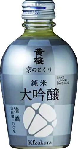 KIZAKURA Sake, Silver, 16 Prozent vol, Kyo no Tokuri Junmai Daiginjo Silver - 1 x 180 ml