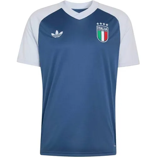 ADIDAS Herren Fantrikot Italien 26 Pre-Match Auswärts - Das Italien 26 Pre-Match Auswärtstrikot vereint Tradition und modernen Style. Mit schmaler Passform und Climacool Technologie für optimalen Tragekomfort. Ideal für Sport und Freizeit, zeigt es deine Fanliebe und sorgt für einen coolen Look.