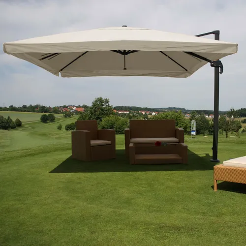 Mendler Gastronomie-Ampelschirm HWC-A96 3x3m