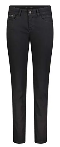 MAC Damen Slim Slim Jeans, per Pack Schwarz (Black-Black D999), W36/L30 (Herstellergröße: 36/30)