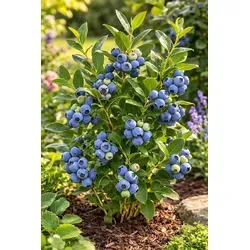 Heidelbeere Vaccinium Bluecrop – ertragreiche und winterharte Kulturheidelbeere für Garten und Balkon